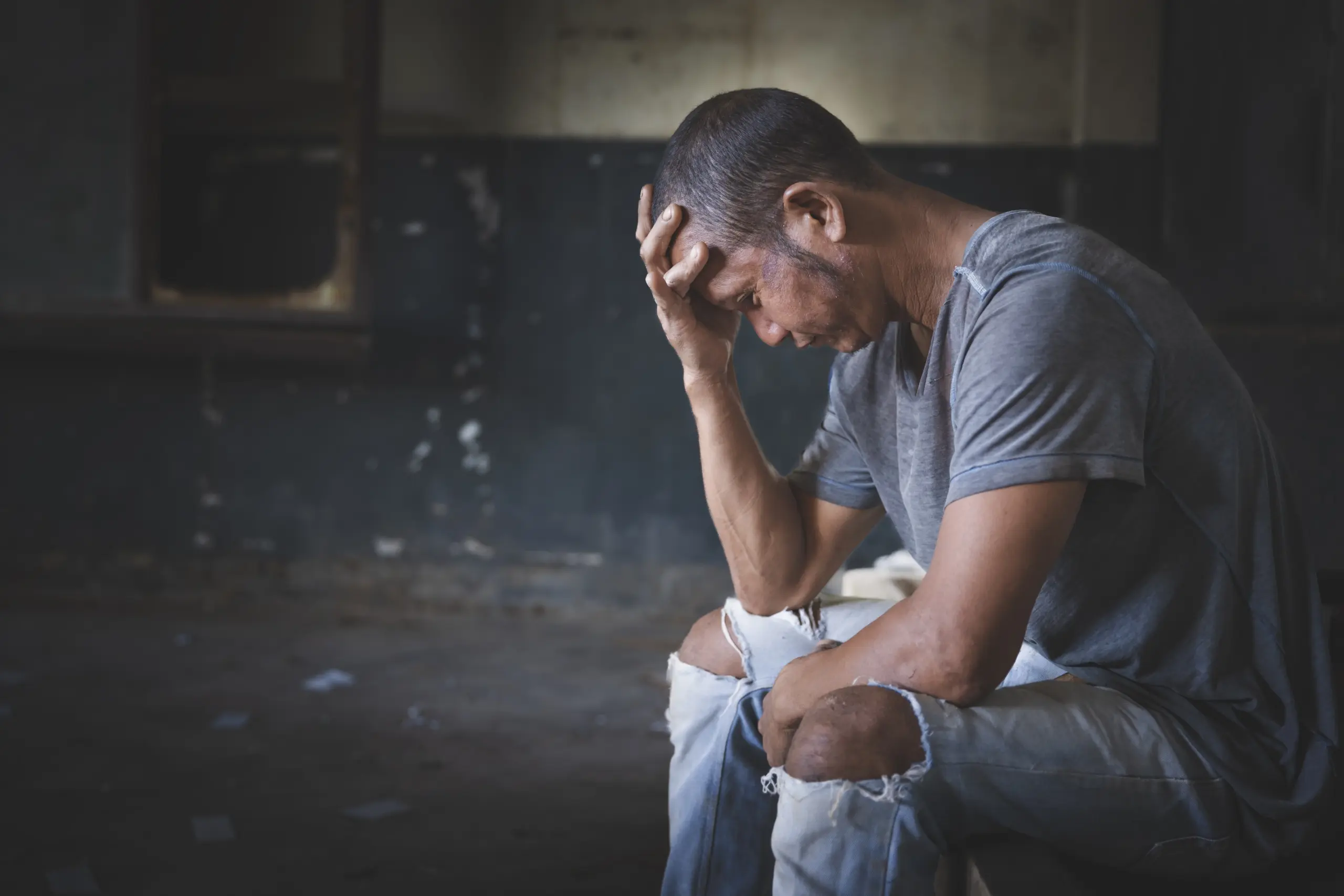 Client in need of drug addiction treatment support at Casa Leona Recovery