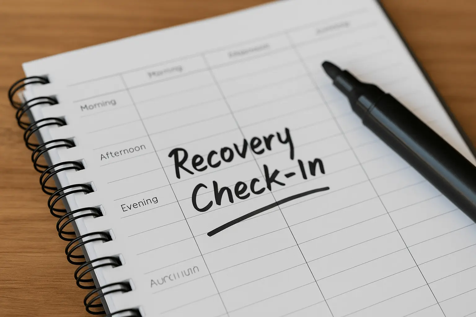 recovery routine planner as part of relapse prevention
